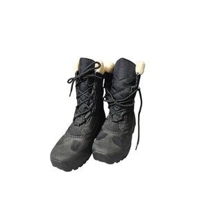 Sorel Women’s 7 Black Winter Boots Thinsulate Faux Fur Waterproof NWOB